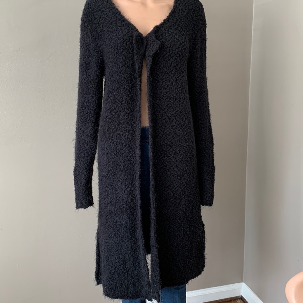 Pol Black Cardigan Sweater